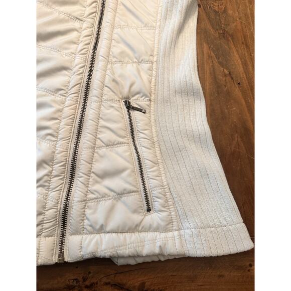 Prana Diva Vest Women’s Size Small Asymmetric Zipper Sherpa Lined High Neck - Picture 3 of 14